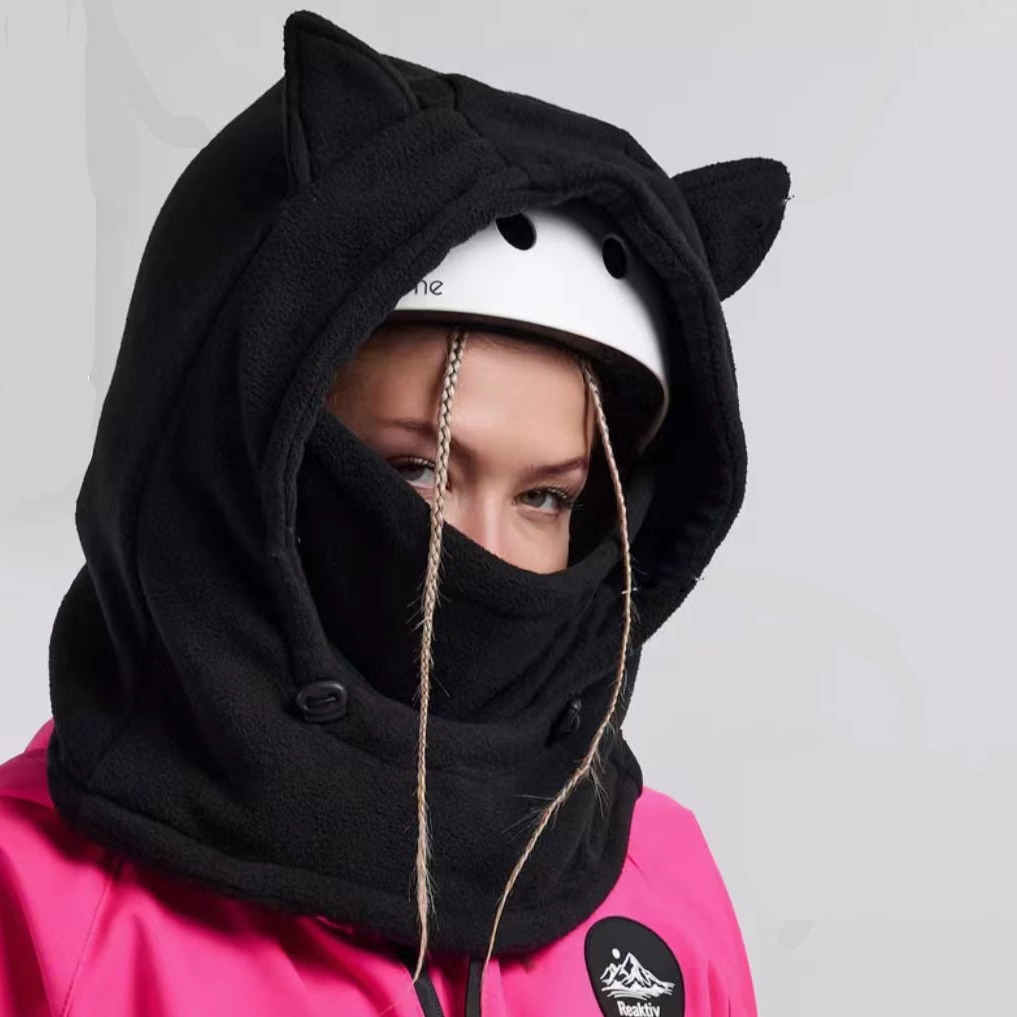 Aquatic Sports Hat - 冬のアウトドアスポーツ用暖かい帽子＆スキーバラクラバ - 防風防水バイク用ヘッドギア、寒い天候用、ユニセックスサーマルキャップ