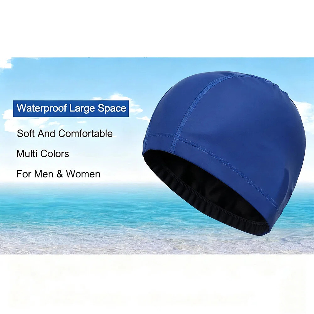 ユニセックス PU 防水スイムキャップ - 男性/女性大人用 - Aquatic Sports Hat のレビューと価格