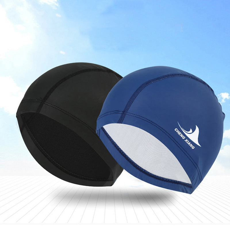 防水生地保護耳長髪スポーツ水泳プール帽子サメ高弾性柔軟な耐久 - Aquatic Sports Hat のレビューと価格